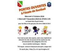 Portes ouvertes école de football